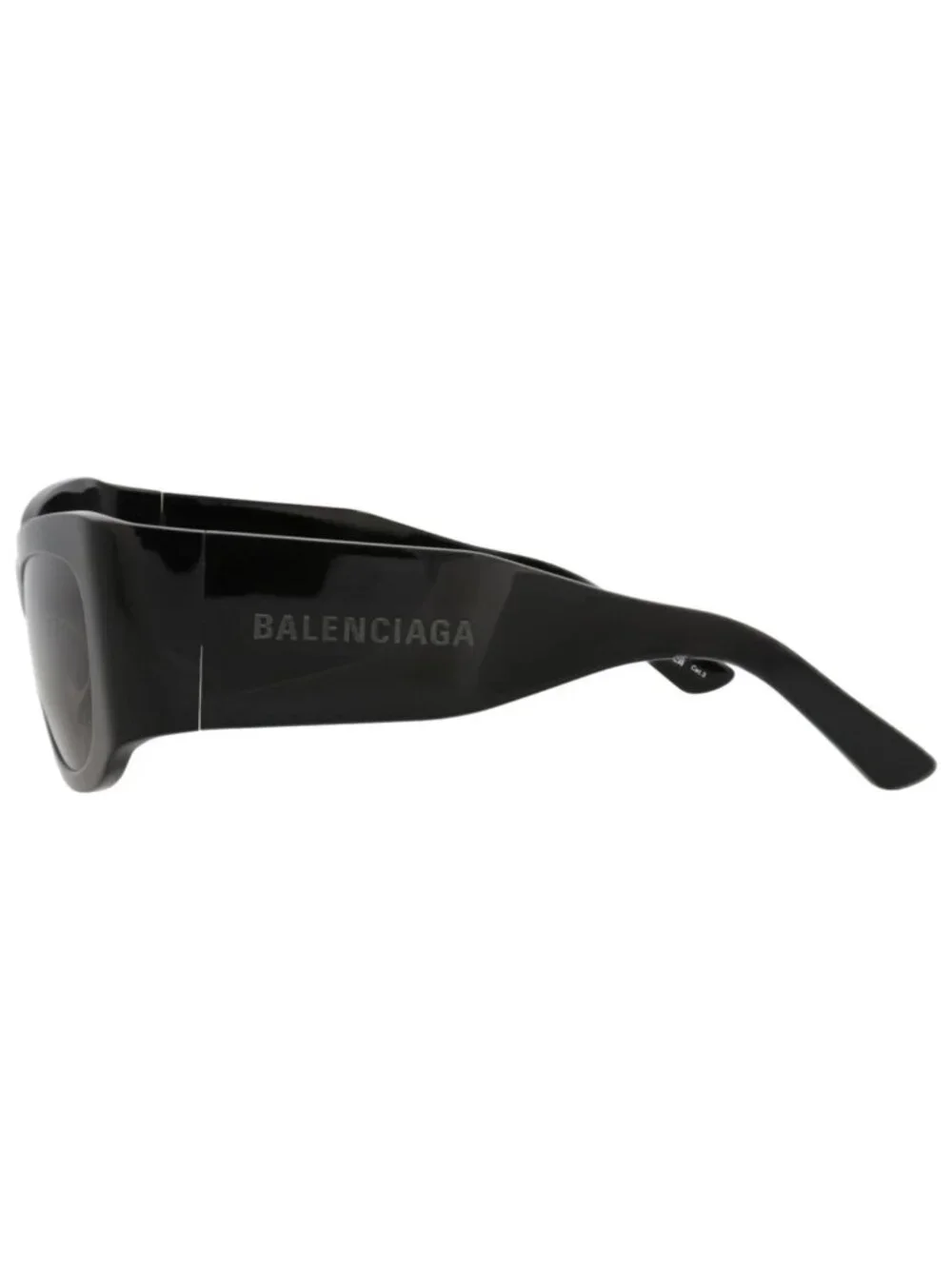 New Balenciaga Women's Sunglasses Cat Eye Recycled Acetate Frame Black Black